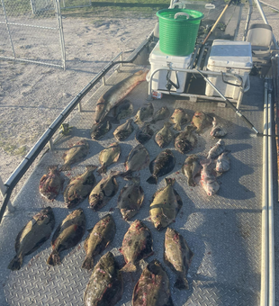 Catch of the day in Aransas Pass: Flounder